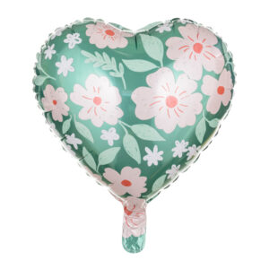 Balon foliowy Serce w kwiaty