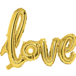 Balon foliowy Napis Love Złoty