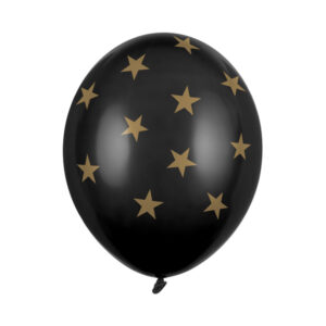 Balon lateksowy Gwiazdy czarny