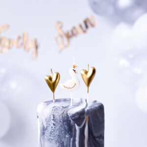 Świeczki urodzinowe LOVELY SWAN mix 3,5-4cm