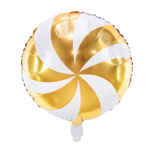 Balon foliowy Cukierek 35 cm złoty