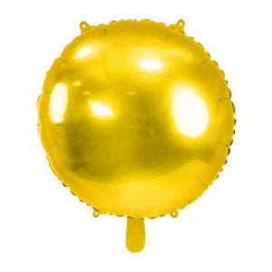 Balon foliowy okrągły Pastylka 59 cm złoty