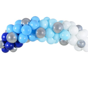 Girlanda balonowa - odcienie niebieskiego