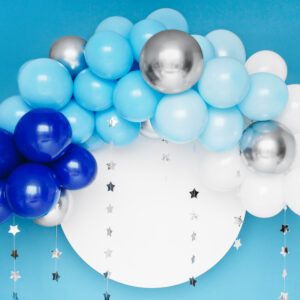 Girlanda balonowa - odcienie niebieskiego