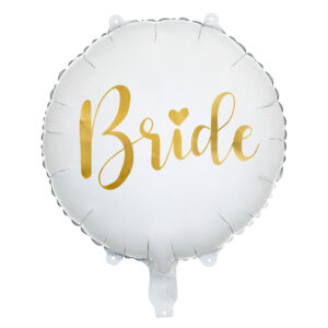 Balon foliowy Bride 45 cm, biały