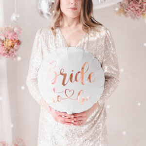 Balon foliowy Bride to be 45 cm, biały