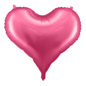 Balon foliowy serce 75x64,5 cm, różowy
