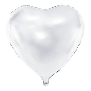 Balon foliowy serce 61 cm, biały