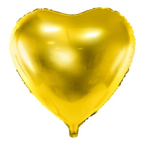 Balon foliowy serce 61 cm, złoty