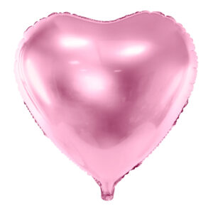 Balon foliowy serce 61 cm, jasny róż