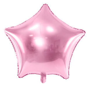 Balon foliowy Gwiazdka 48 cm jasny różowy