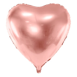 Balon foliowy serce 72x73cm, różowe złoto