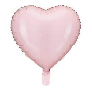 Balon foliowy serce 45 cm, jasny różowy