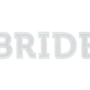 Naprasowanka BRIDE, biały 24x6cm
