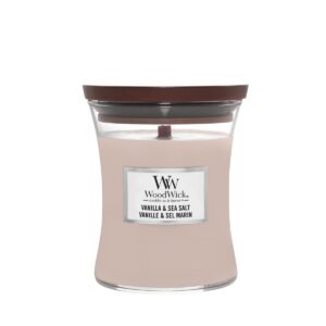 WoodWick świeca premium - VANILLA & SEA SALT