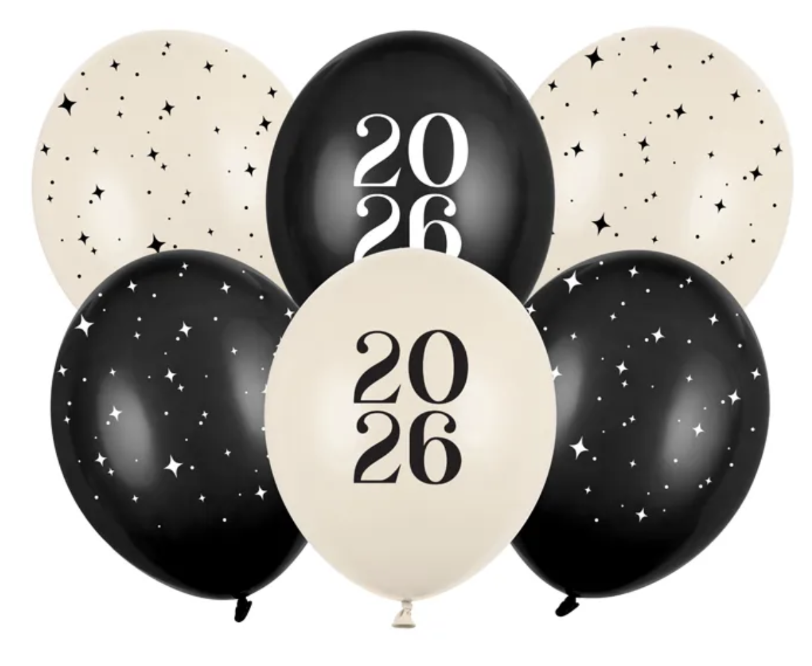 Zestaw balonów na Sylwestra BS6 z Helem