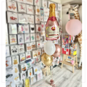 Balony BUKIET urodzinowy SZAMPAN