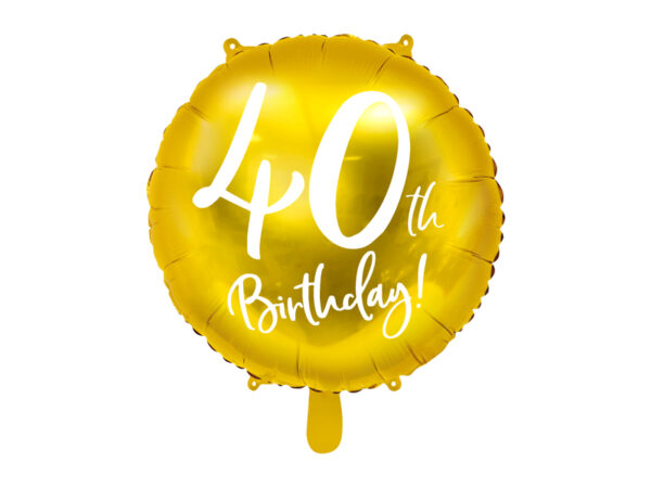 Balon Happy 40 z HELEM