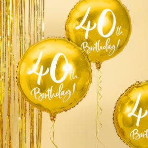 Balon Happy 40 z HELEM