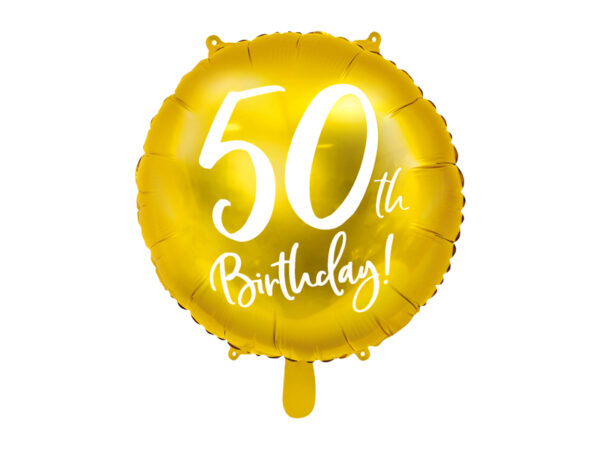 Balon Happy 50 z HELEM