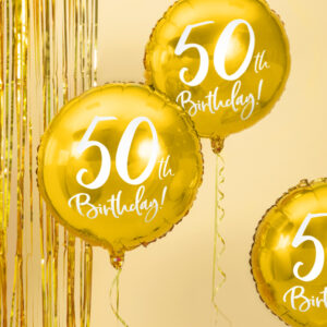 Balon Happy 50 z HELEM