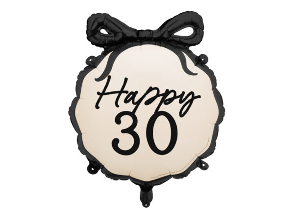 Balon Happy 30 Kokardka z HELEM