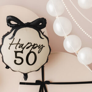 Balon Happy 50 Kokardka z HELEM