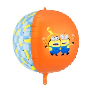 Balon foliowy Minionki Kula Z HELEM
