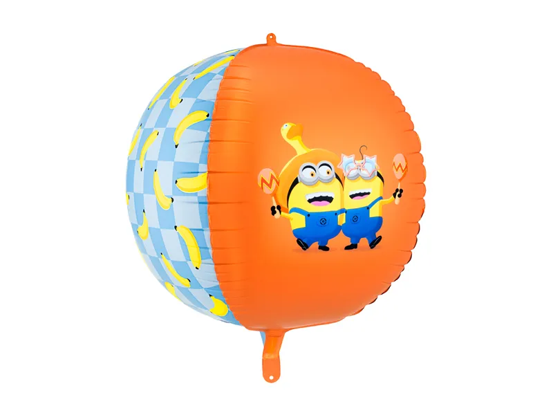 Balon foliowy Minionki Kula Z HELEM