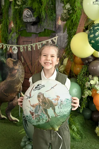 Balon foliowy Dinozaur T-Rex Z HELEM - obrazek 3