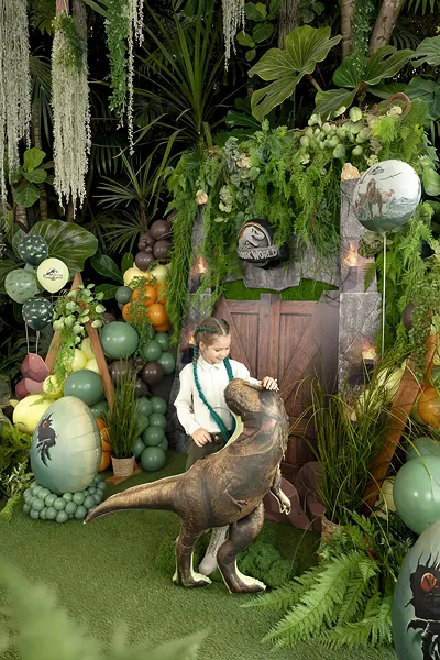 Balon foliowy Dinozaur T-Rex Z HELEM - obrazek 4