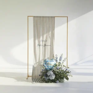 Balon foliowy Serce Baby z HELEM