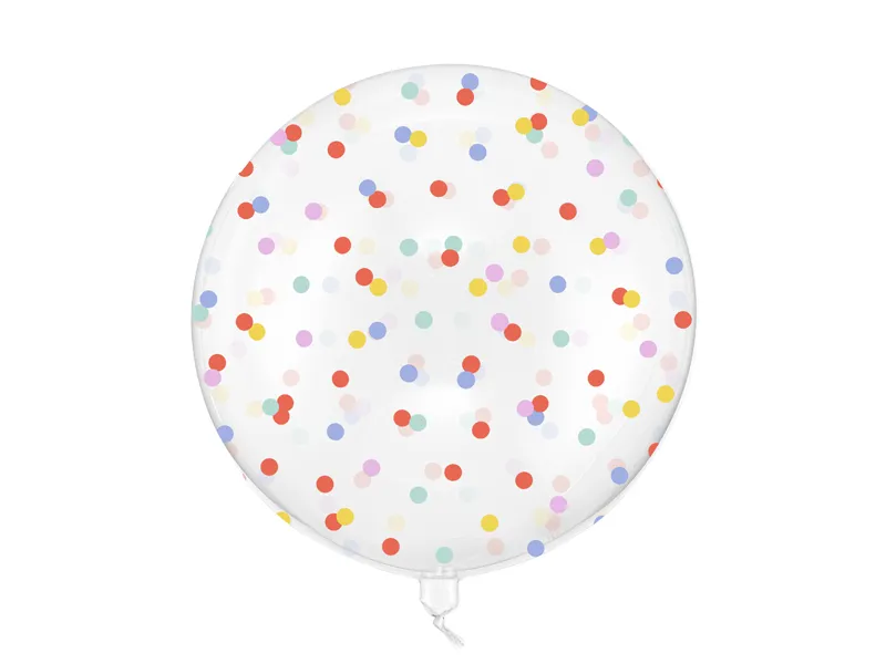 Balon Bubble Kropki Z HELEM