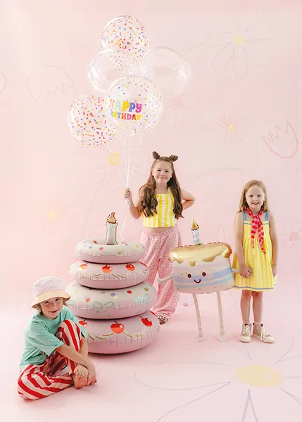 Balon Bubble Kropki Z HELEM - obrazek 3